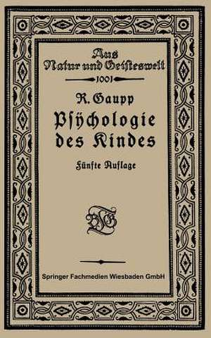 Psychologie des Kindes de Robert Gaupp