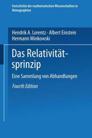 Das Relativitätsprinzip: Eine Sammlung von Abhandlungen de H. A. Lorentz