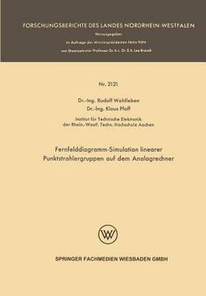 Fernfelddiagramm-Simulation linearer Punktstrahlergruppen auf dem Analogrechner de Rudolf Wohlleben