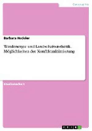 Windenergie und Landschaftsästhetik. Möglichkeiten der Konfliktminimierung de Barbara Hedeler