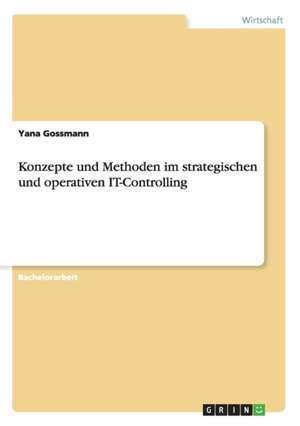 Konzepte und Methoden im strategischen und operativen IT-Controlling de Yana Gossmann