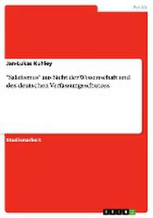 "Salafismus" aus Sicht der Wissenschaft und des deutschen Verfassungsschutzes de Jan-Lukas Kuhley