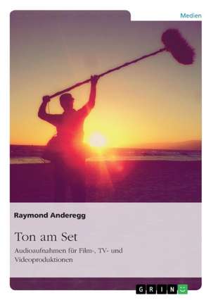 Ton am Set. Audioaufnahmen für Film-, TV- und Videoproduktionen de Raymond Anderegg