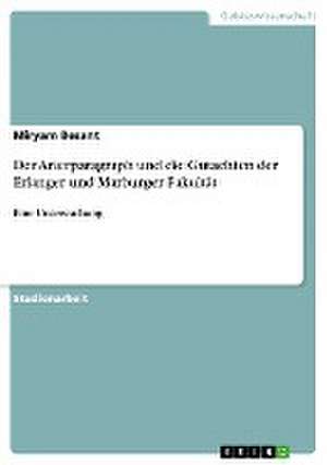 Der Arierparagraph und die Gutachten der Erlanger und Marburger Fakultät de Miryam Besant