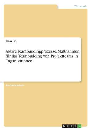 Aktive Teambuildingprozesse. Maßnahmen für das Teambuilding von Projektteams in Organisationen de Nam Ho