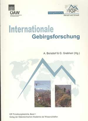 Internationale Gebirgsforschung de Axel Borsdorf