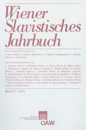 Wiener Slavistisches Jahrbuch 57/2011