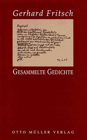 Gesammelte Gedichte de Reinhard Urbach