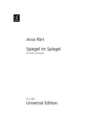 Spiegel im Spiegel de Arvo Pärt