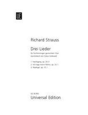 Drei Lieder de Richard Strauss