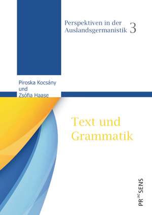 Text und Grammatik de Piroska Kocsány