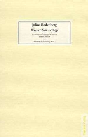 Wiener Sommertage de Julius Rodenberg