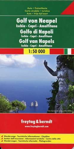 Golf von Neapel - Ischia - Capri - Amalfitana 1 : 50 000 Autokarte de Freytag-Berndt und Artaria KG