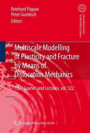 Multiscale Modelling of Plasticity and Fracture by Means of Dislocation Mechanics de Peter Gumbsch