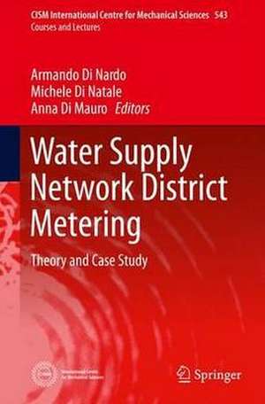 Water Supply Network District Metering: Theory and Case Study de Armando Di Nardo