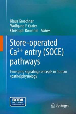 Store-operated Ca2+ entry (SOCE) pathways: Emerging signaling concepts in human (patho)physiology de Klaus Groschner