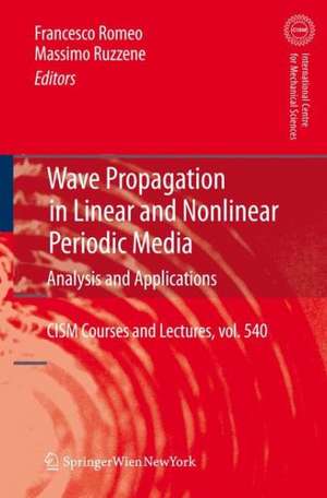 Wave Propagation in Linear and Nonlinear Periodic Media: Analysis and Applications de Francesco Romeo