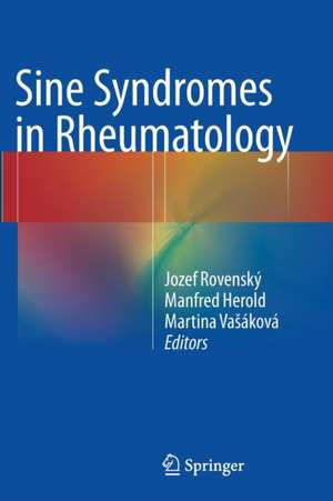 Sine Syndromes in Rheumatology de Jozef Rovenský