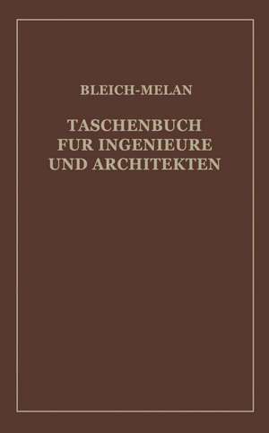 Taschenbuch für Ingenieure und Architekten de H. Baudisch