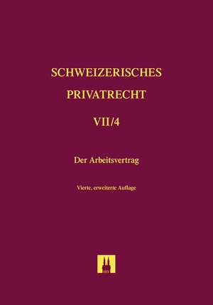 Der Arbeitsvertrag de Frank Vischer