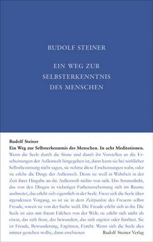 Ein Weg zur Selbsterkenntnis de Steiner Rudolf