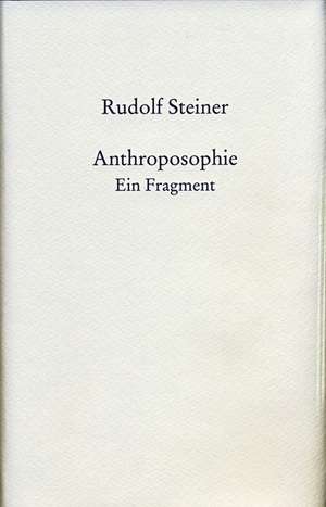 Anthroposophie de Rudolf Steiner