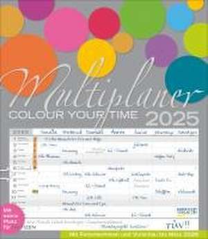 Multiplaner - Colour your time 2025 de Verlag Korsch