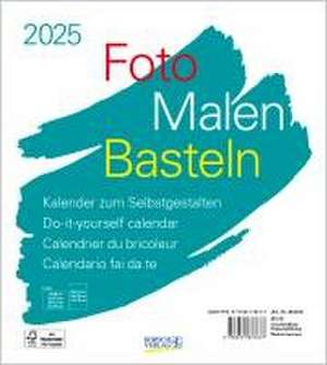 Foto-Malen-Basteln Bastelkalender weiß 2025 de Verlag Korsch