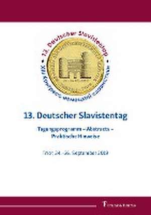 13. Deutscher Slavistentag de Alexander Bierich