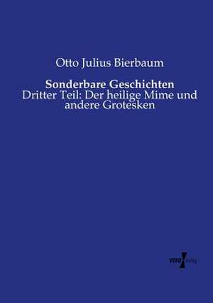 Sonderbare Geschichten de Otto Julius Bierbaum