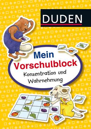 Mein Vorschulblock: Konzentration und Wahrnehmung de Christina Braun