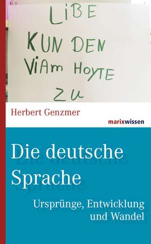 Die deutsche Sprache de Herbert Genzmer