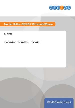 Prominenten-Testimonial de E. Krug