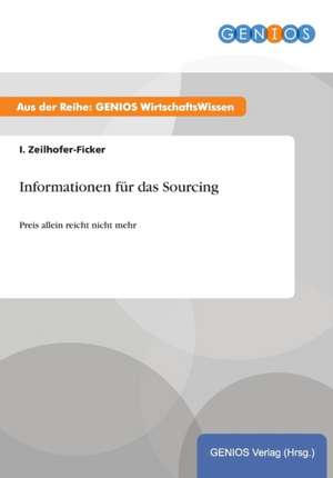 Informationen für das Sourcing de I. Zeilhofer-Ficker