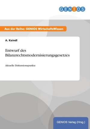 Entwurf des Bilanzrechtsmodernisierungsgesetzes de A. Kaindl