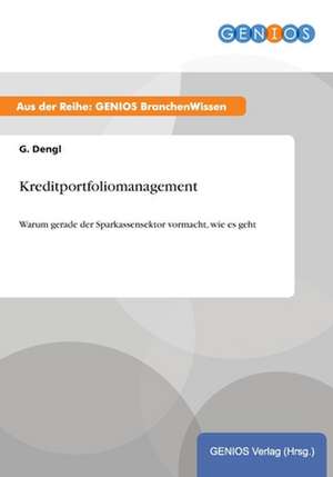 Kreditportfoliomanagement de G. Dengl