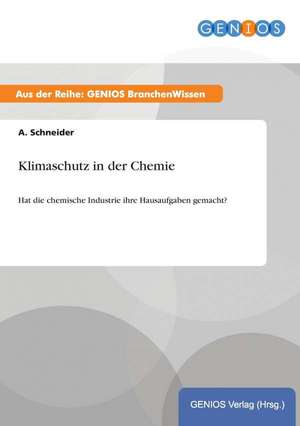 Klimaschutz in der Chemie de A. Schneider