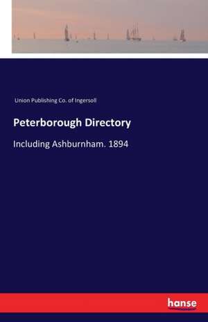 Peterborough Directory de Union Publishing Co. of Ingersoll