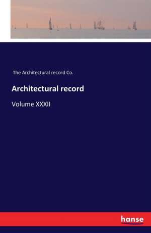 Architectural record de The Architectural Record Co.