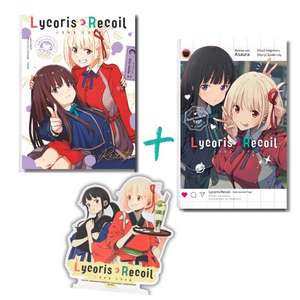 Lycoris Recoil Bundle: Manga + Roman + Acrylfigur de Lily Spider