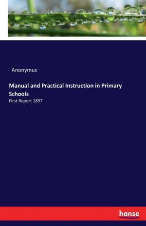 Manual and Practical Instruction in Primary Schools de Anonymus