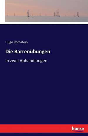 Die Barrenübungen de Hugo Rothstein