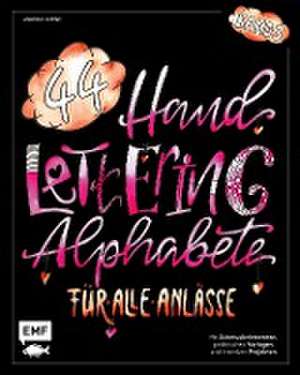 Handlettering 44 Alphabete - Für alle Anlässe - Band 3 de Andrea Kühne