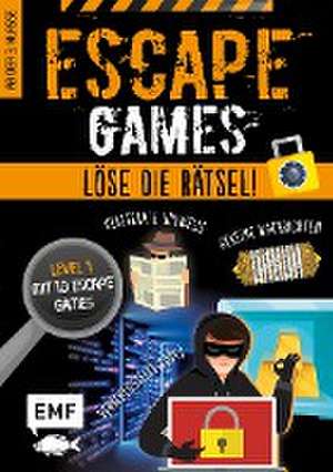 Escape Games Level 1 (orange) - Löse die Rätsel! - 10 Escape Games ab der 3. Klasse de Mathieu Quénée