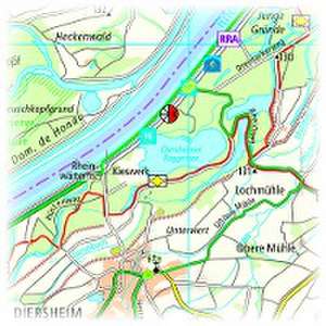 Rheinau - Ortenau - Straßburg - Offenburg 1:50 000