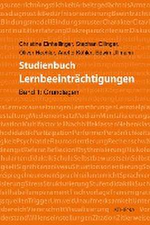 Studienbuch Lernbeeinträchtigungen de Christine Einhellinger