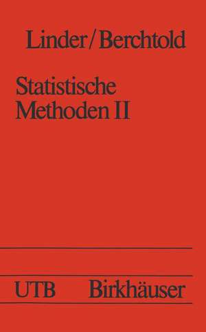 Statistische Methoden II Varianzanalyse und Regressionsrechnung de Linder