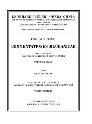 Mechanica corporum solidorum 1st part de Leonhard Euler