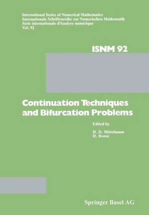 Continuation Techniques and Bifurcation Problems de MITTELMANN