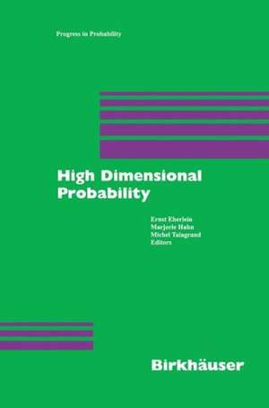 High Dimensional Probability de Ernst Eberlein